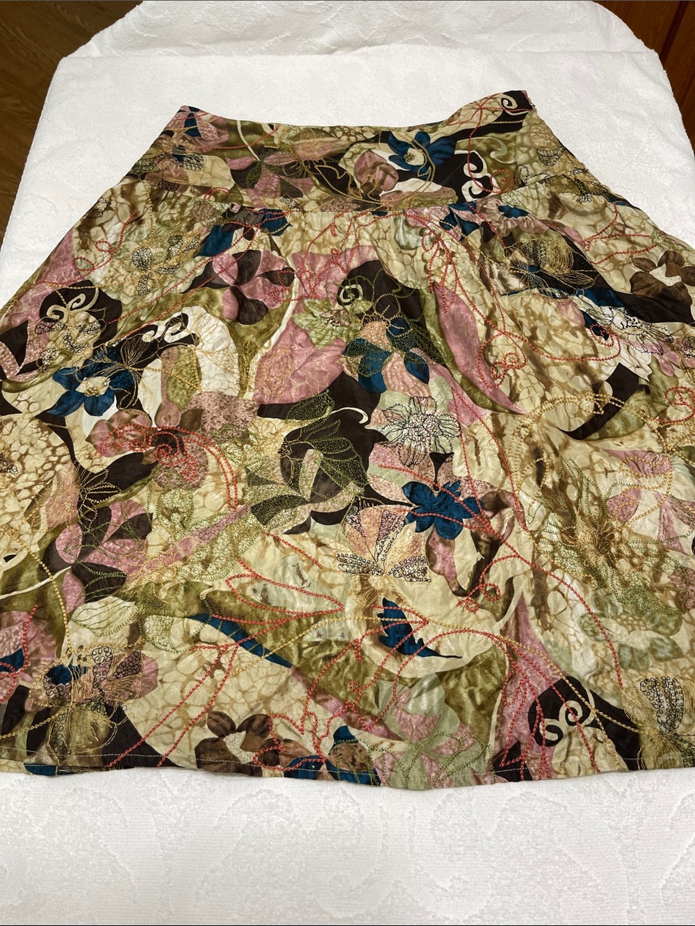 Chico’s A-Lone Silk Skirt - Sz 0
